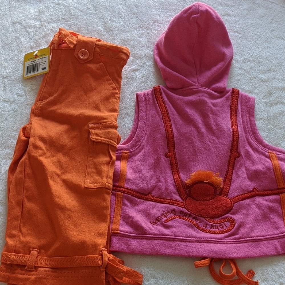 Kids Matching Set - Pink and Orange
